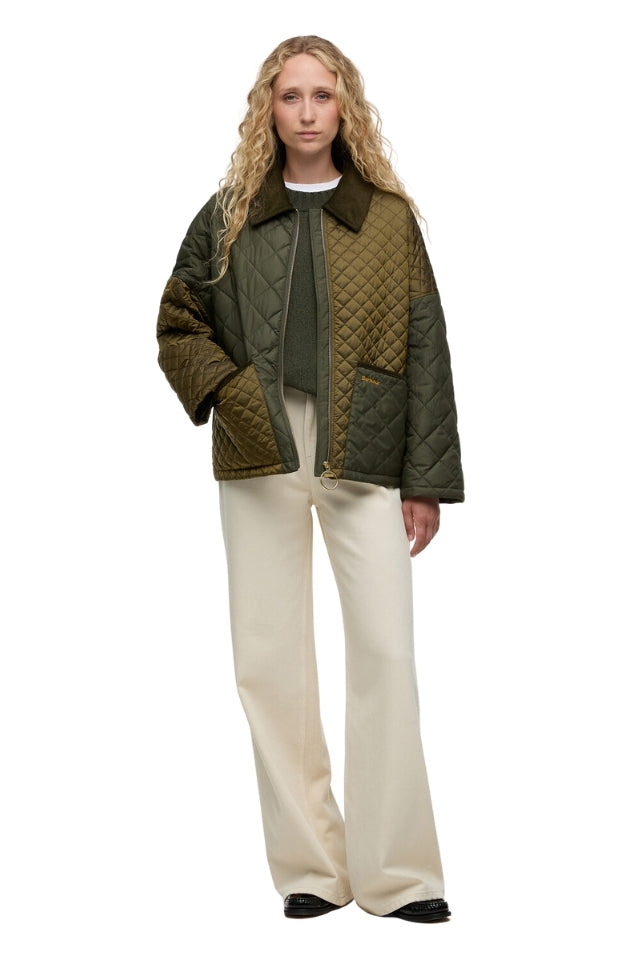 Danby Quilted Jacket - Golden Olive/Olive/Ancient Tartan
