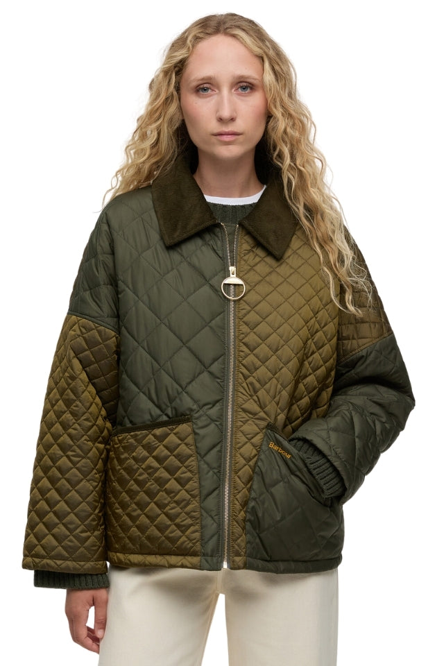 Danby Quilted Jacket - Golden Olive/Olive/Ancient Tartan