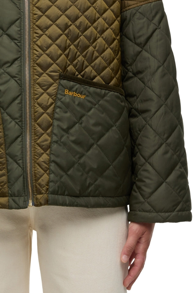 Danby Quilted Jacket - Golden Olive/Olive/Ancient Tartan