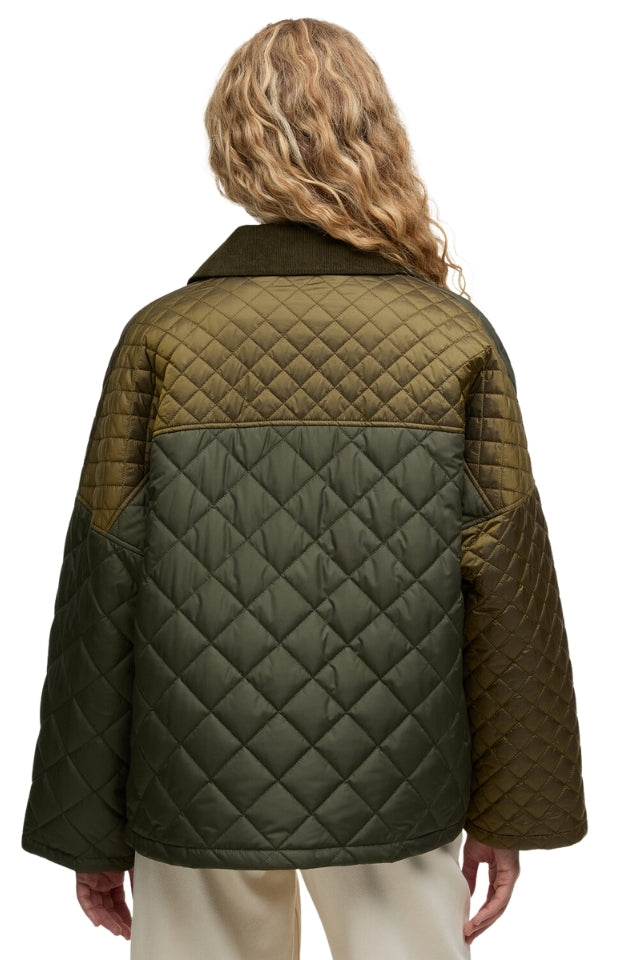 Danby Quilted Jacket - Golden Olive/Olive/Ancient Tartan