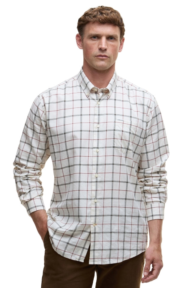Deepfell Regular Tattersal Shirt - Fired Brick