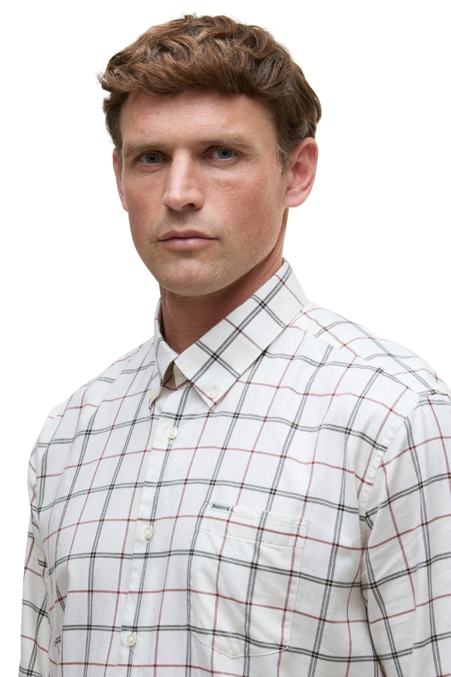 Deepfell Regular Tattersal Shirt - Fired Brick