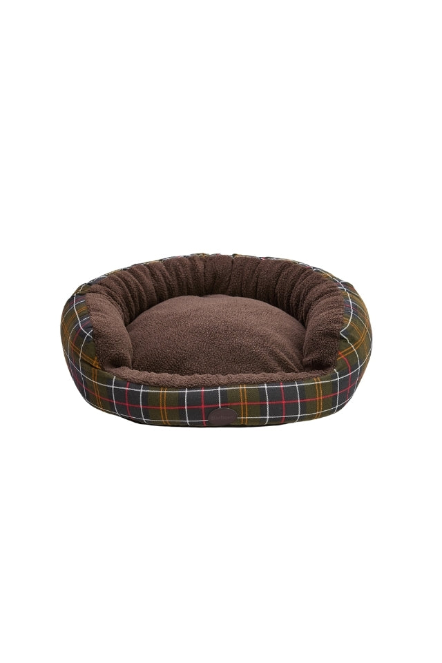 Dog Snuggle Bed 30" - Classic Tartan