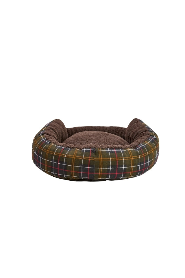 Dog Snuggle Bed 30" - Classic Tartan