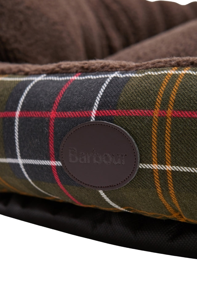 Dog Snuggle Bed 30" - Classic Tartan