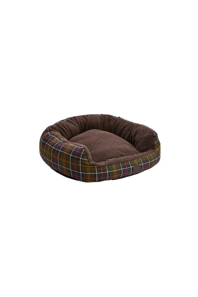 Dog Snuggle Bed 35" - Classic Tartan