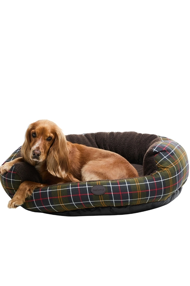 Dog Snuggle Bed 35" - Classic Tartan