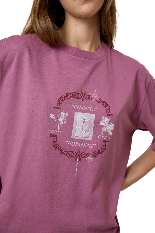 Dopamine Square Tee - Delta Berry