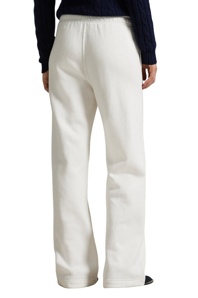 Drawstring Fleece Wide-Leg Sweatpant