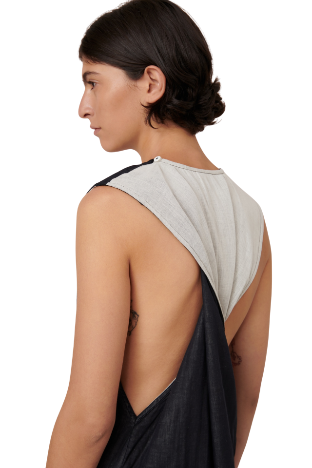 Ensemble Dress - Black Ecru