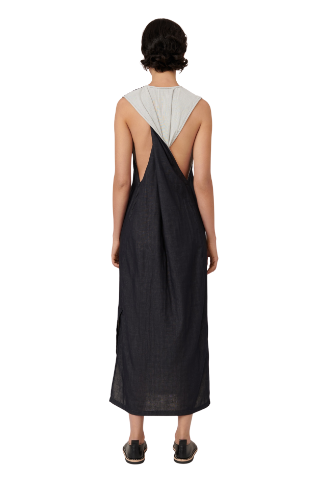 Ensemble Dress - Black Ecru
