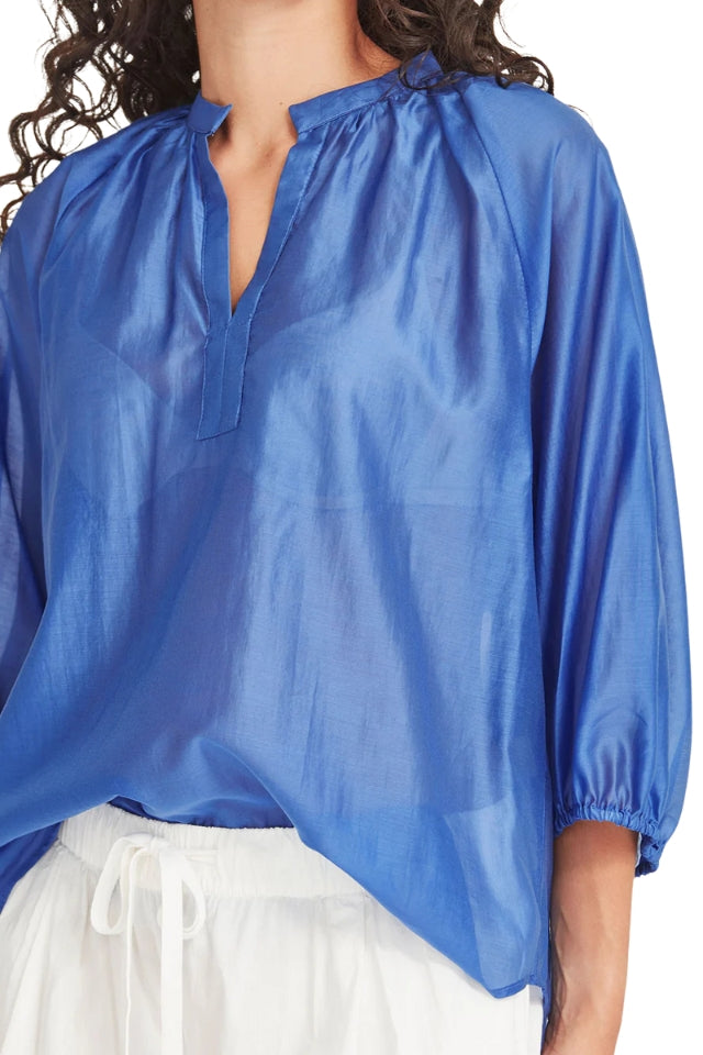 Erika Blouse - Azure Blue