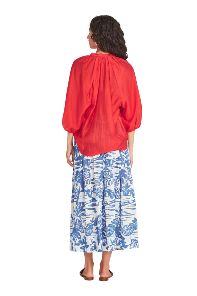 Erika Blouse - Melon Red