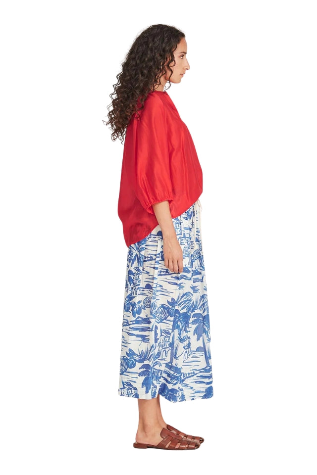 Erika Blouse - Melon Red