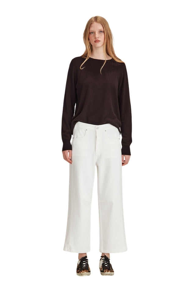 Eleanor Cashmere Sweater - Cocoa