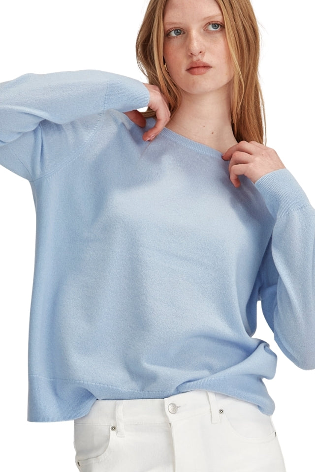 Eleanor Cashmere Sweater - Sky Blue