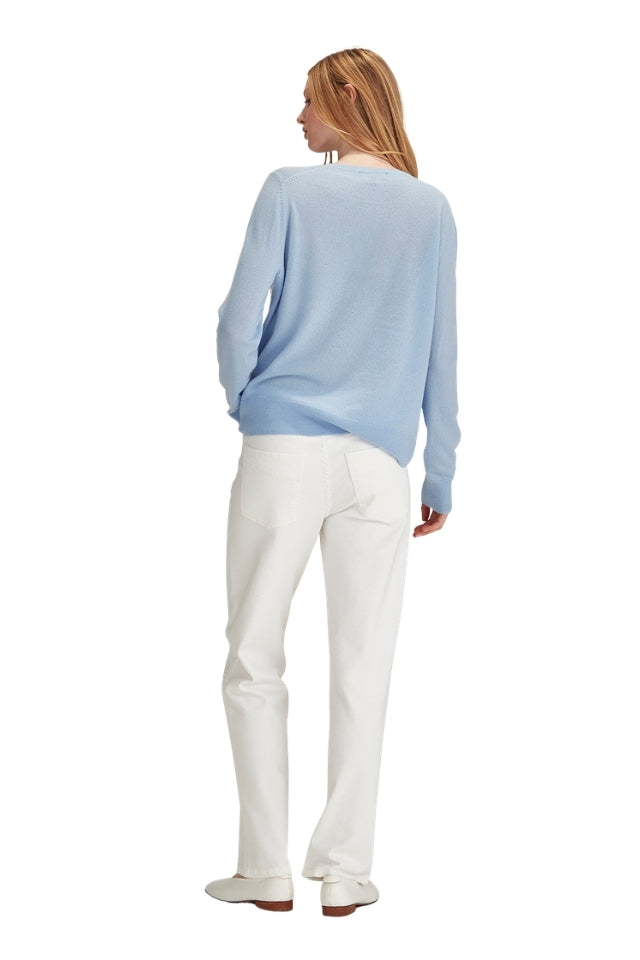 Eleanor Cashmere Sweater - Sky Blue