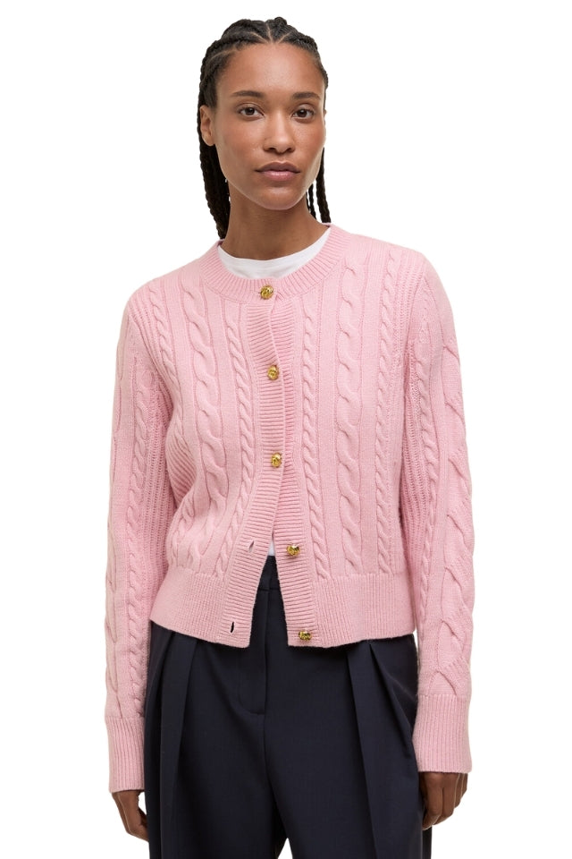 Elina Knitted Cardigan - Cherry Blossom