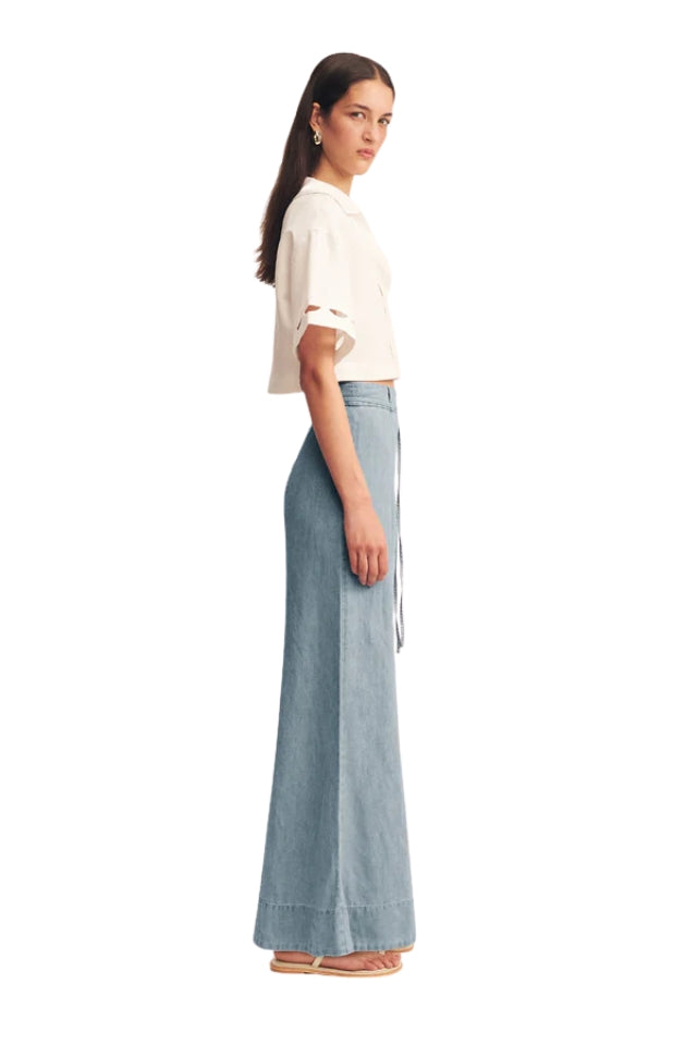 Ellsworth Palazzo Pants - Bleached Blue