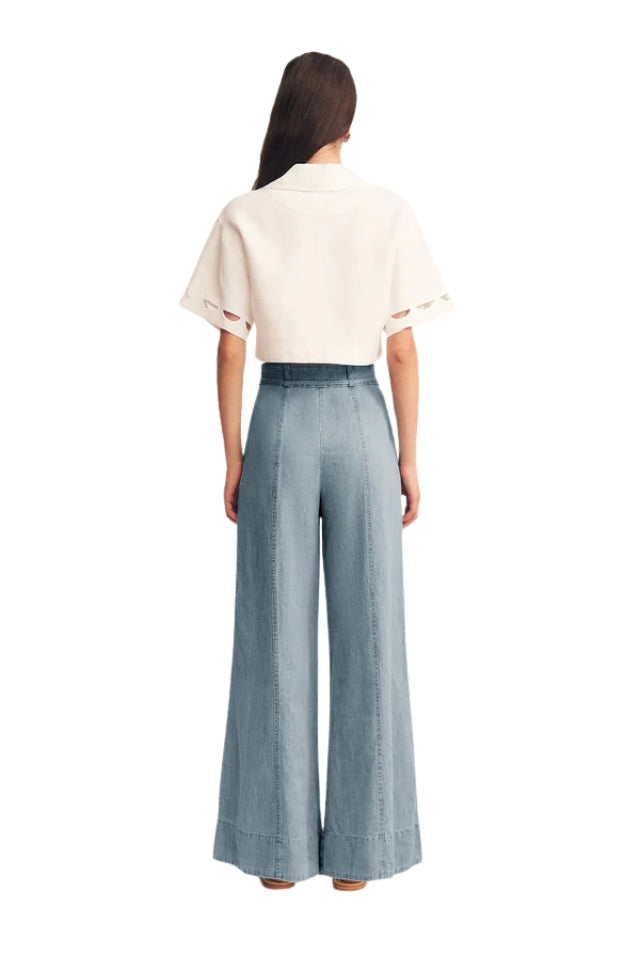 Ellsworth Palazzo Pants - Bleached Blue