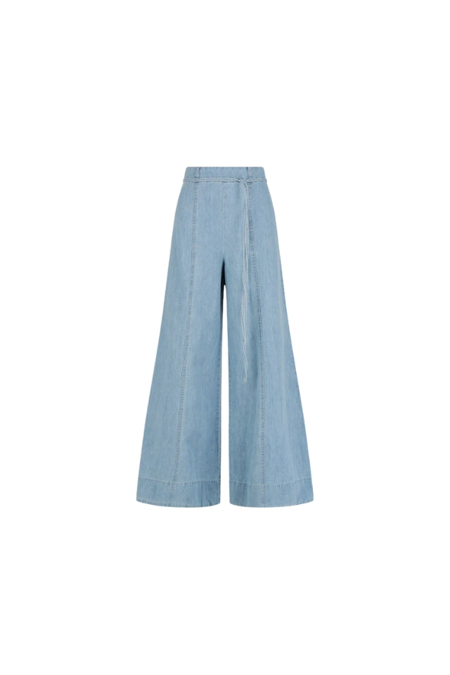 Ellsworth Palazzo Pants - Bleached Blue