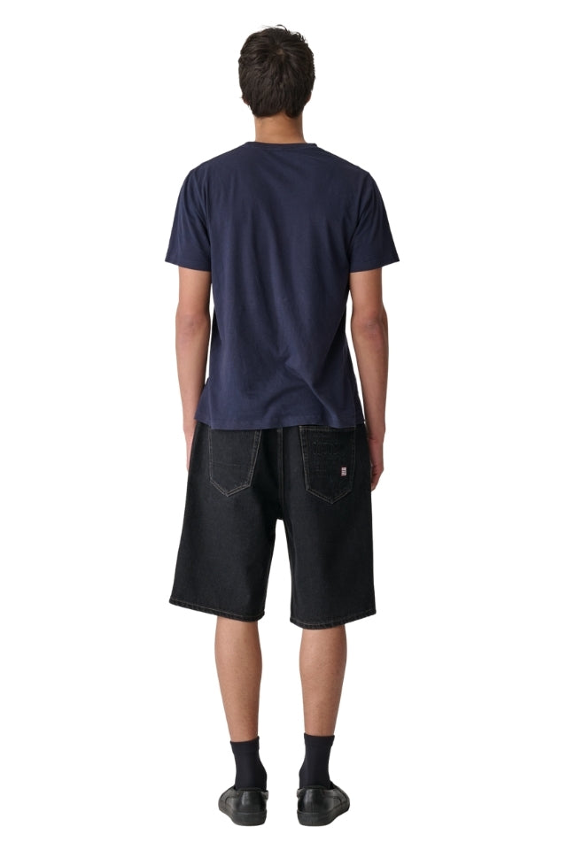 Emb 5 Pocket Short - Black Wash