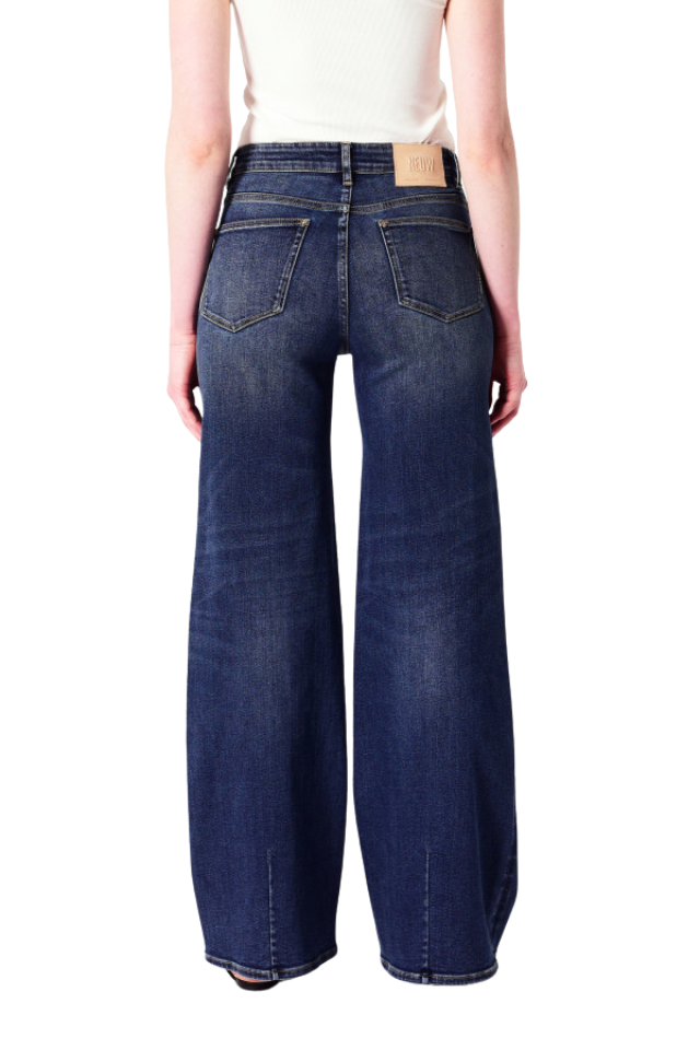 Eva Wide Checkin - Dark Vintage Indigo