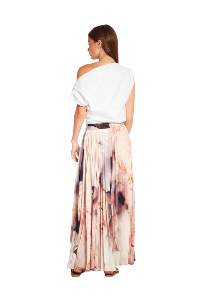 Evelyn Pleat Skirt - Bouquet