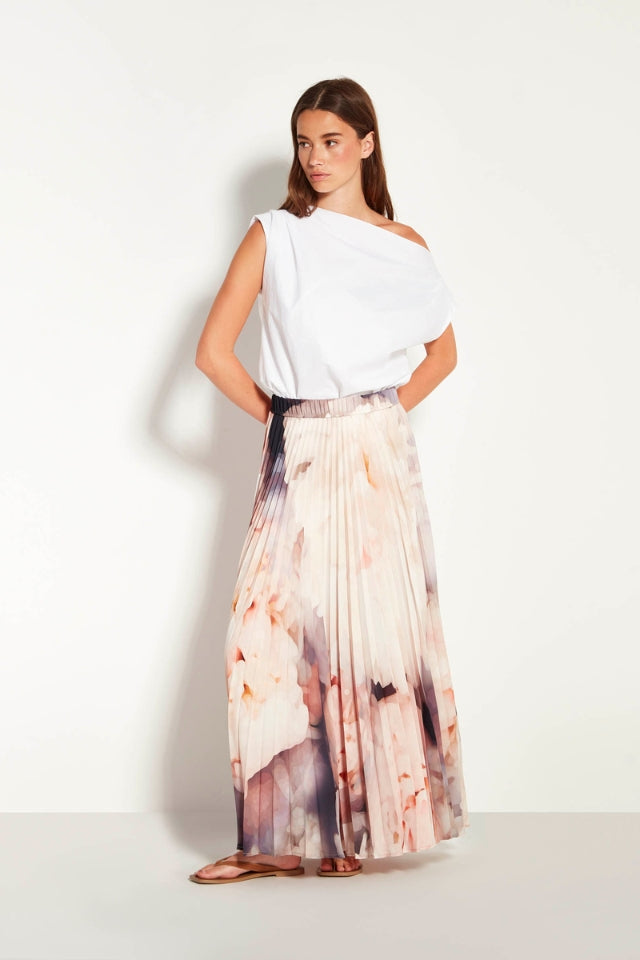 Evelyn Pleat Skirt - Bouquet