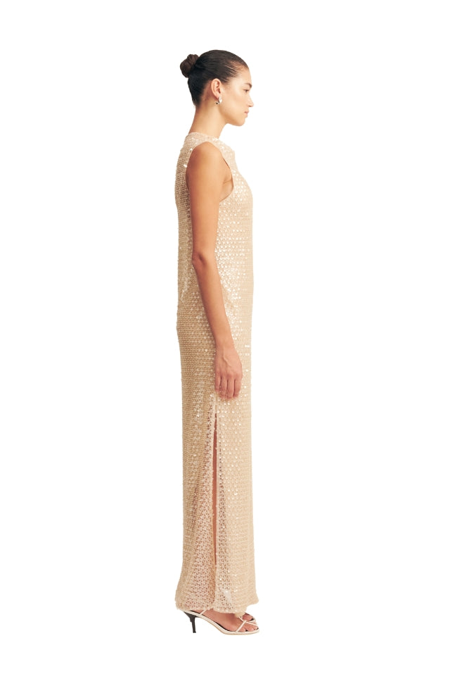 Everly High Neck Sleeveless Maxi Dress