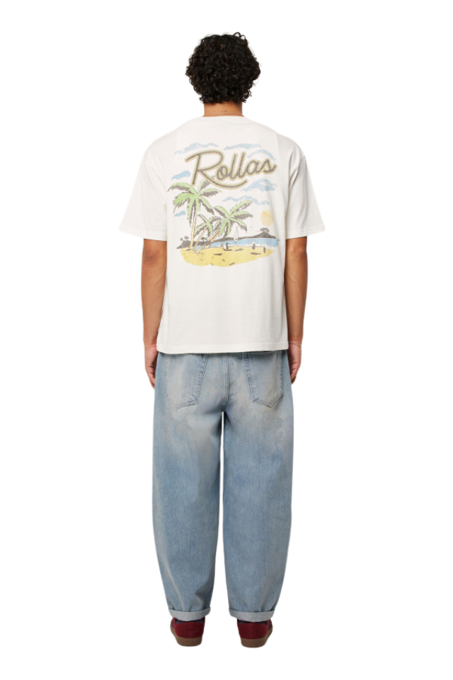 Ezy Palms Tee - Vintage White
