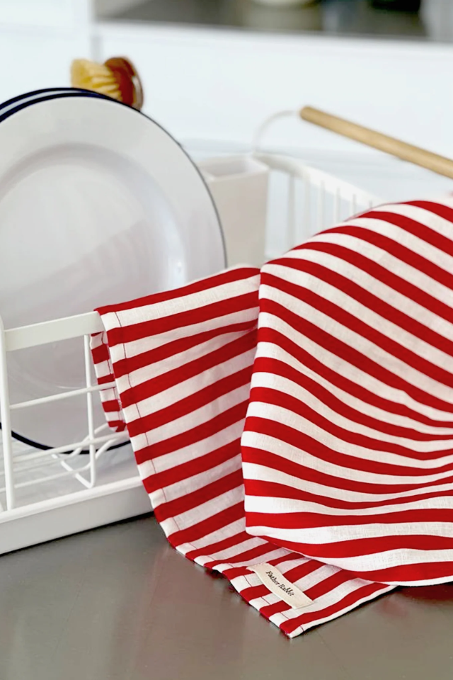 French Nautical Stripe Tea Towel