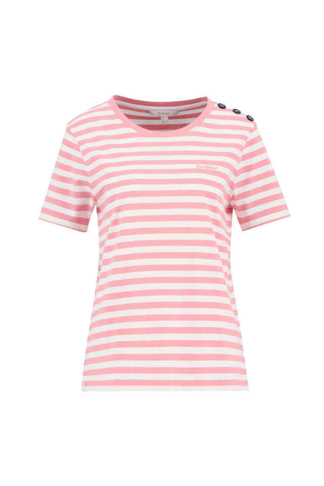 Ferryside Top - Coral Stripe