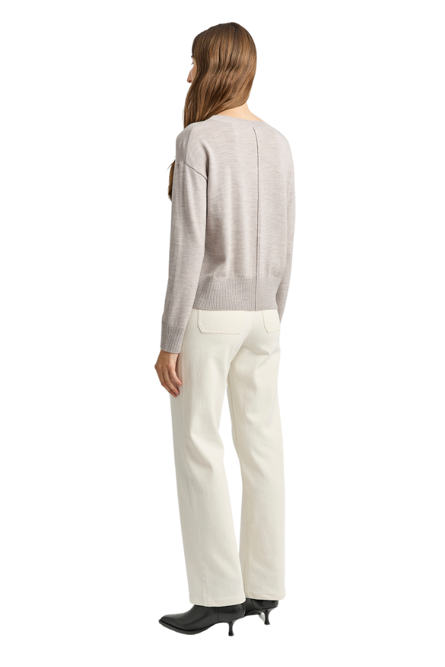 Fine Knit Cardigan - Light Oak