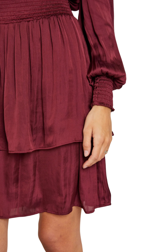 Flori Dress - Raspberry Wine