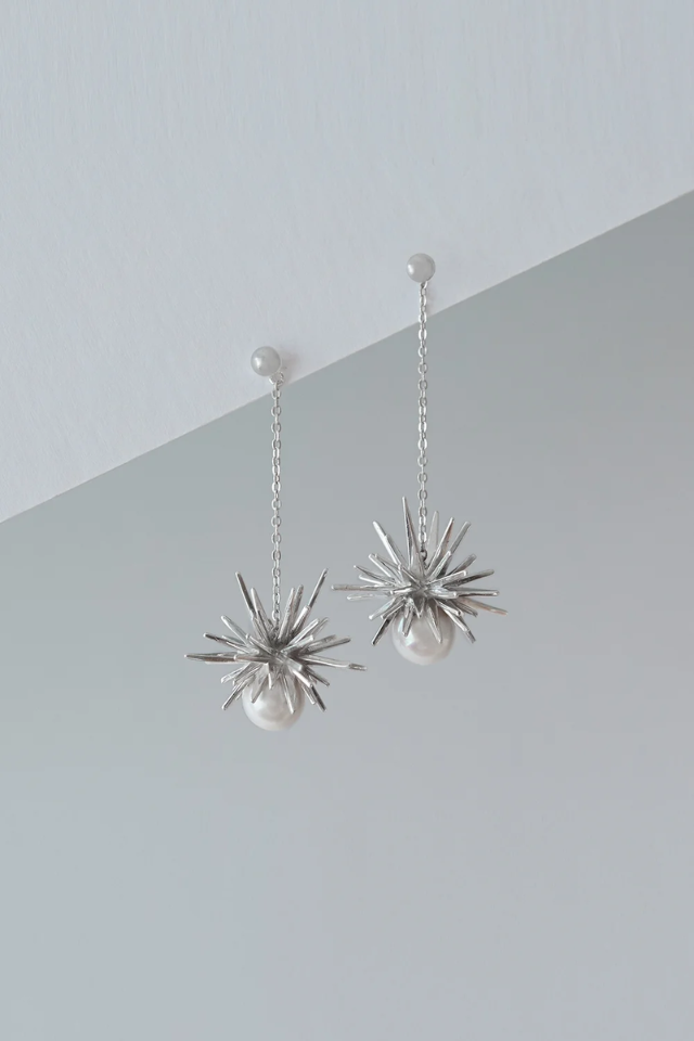 Forbidden Drop Earrings with Pearl