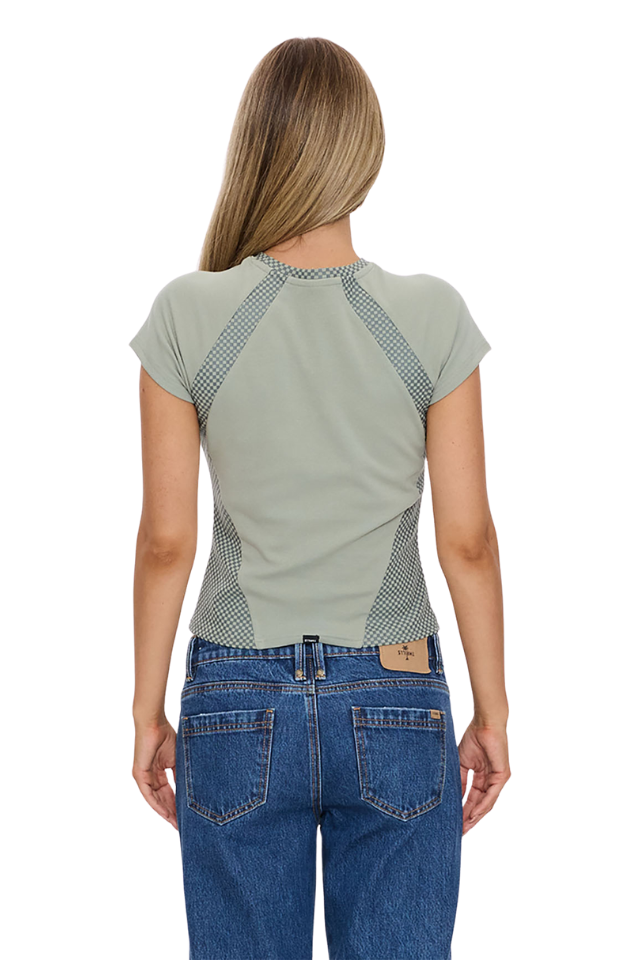 For The Win Raglan Club Tee - Dirty Sage