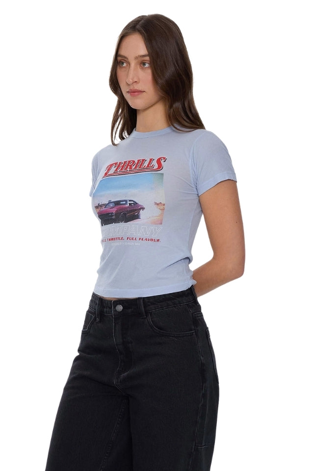 Full Throttle Boy Tee - Placid Blue