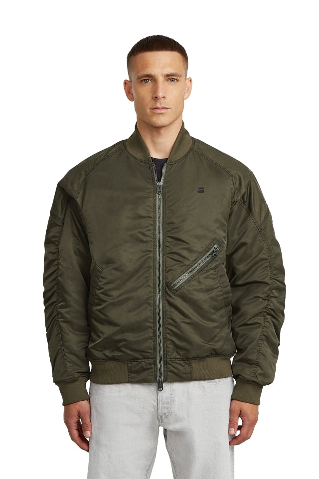 Ga-1 Lw Padded Bomber - Coated Shadow Olive
