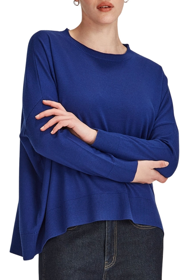 Gemma Merino Weekender - Cobalt