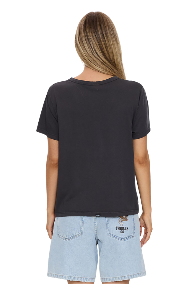 Haven For The Reckless Relaxed Tee - Dark Charcoal