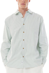 Huffer MSH33S3605 Oxford LS Shirt Emerald White