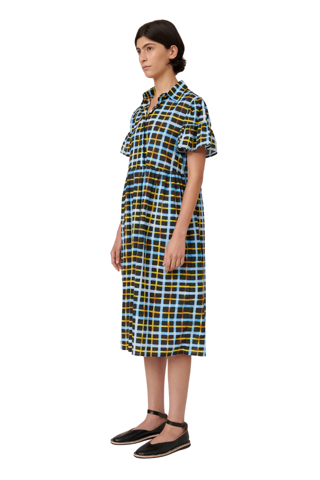 Impression Dress - Neon Tartan