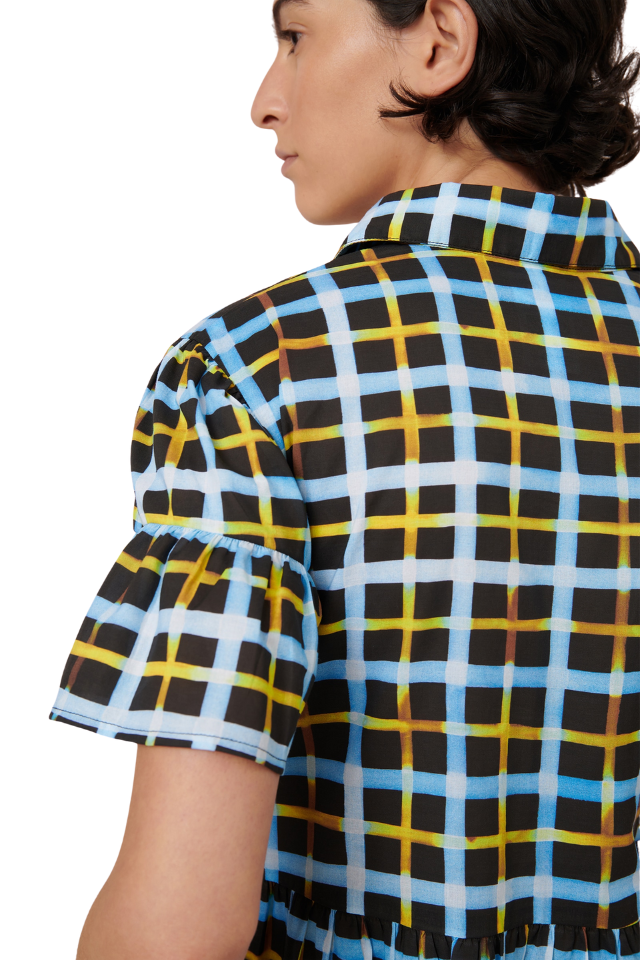 Impression Dress - Neon Tartan
