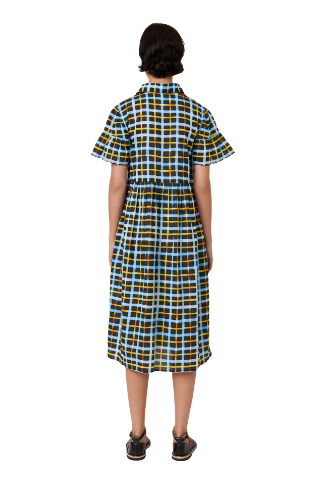 Impression Dress - Neon Tartan