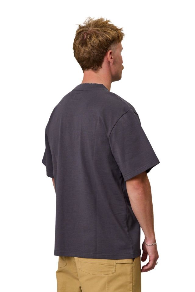 J.A.F Heavy Shore Tee - Antique Black