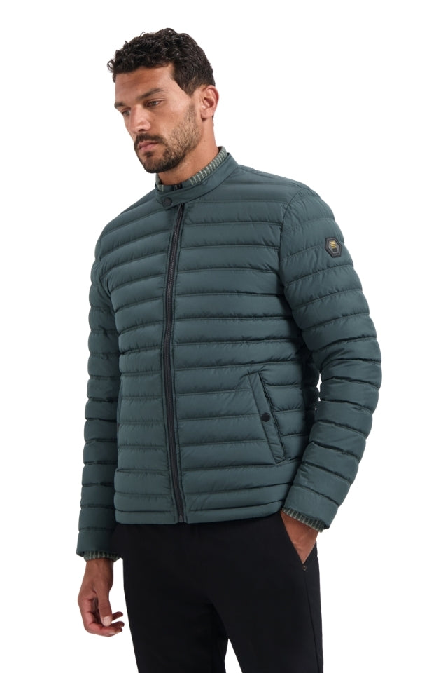 Jacket Short Fit Padded - Dark Steel