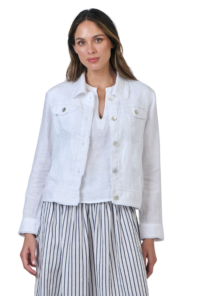 Jacket - White Linen
