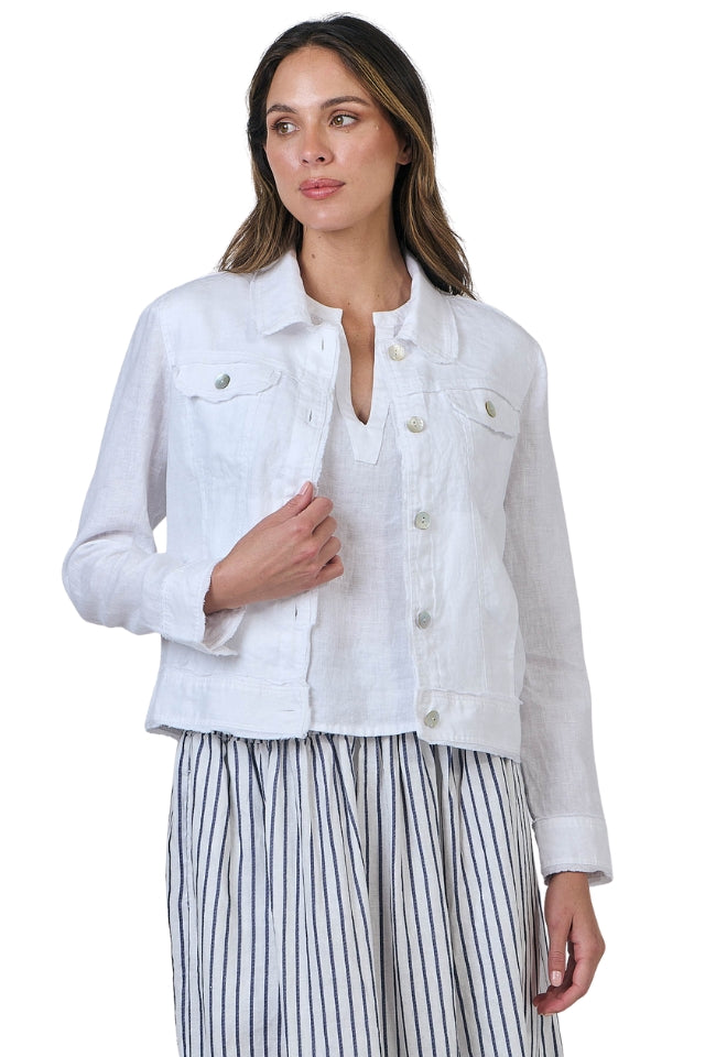 Jacket - White Linen