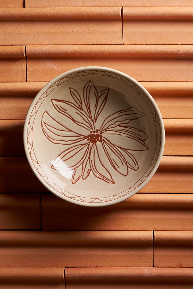 June's Daisy Bowl - Taupe